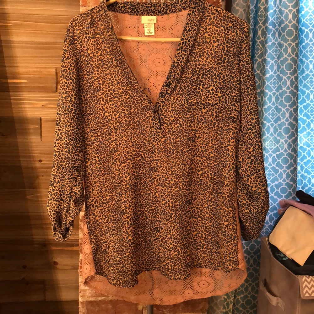 Leopard print blouse